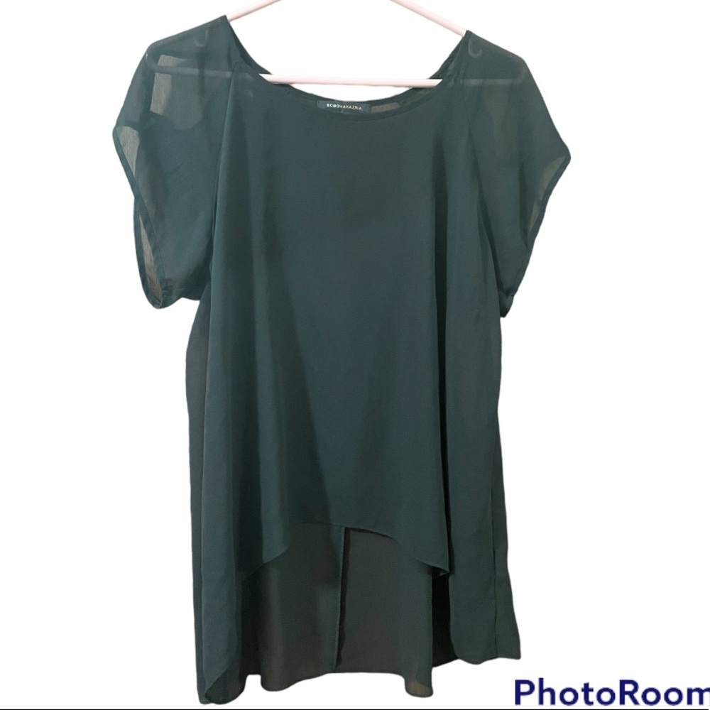 BCBG MaxAzria Sheer Top XS